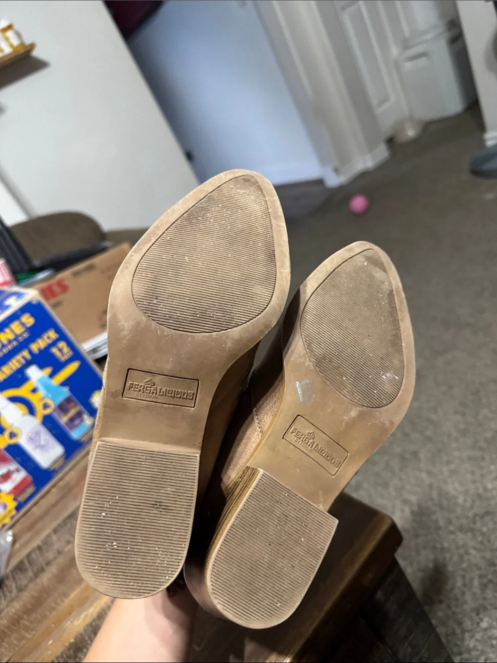 Women's Tan Suede Strappy Ankle Booties